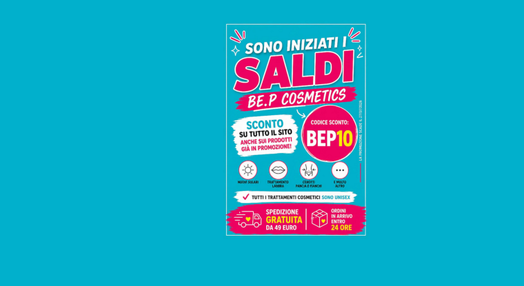 SALDI LUGLIO 2026 BE.P COSMETICS